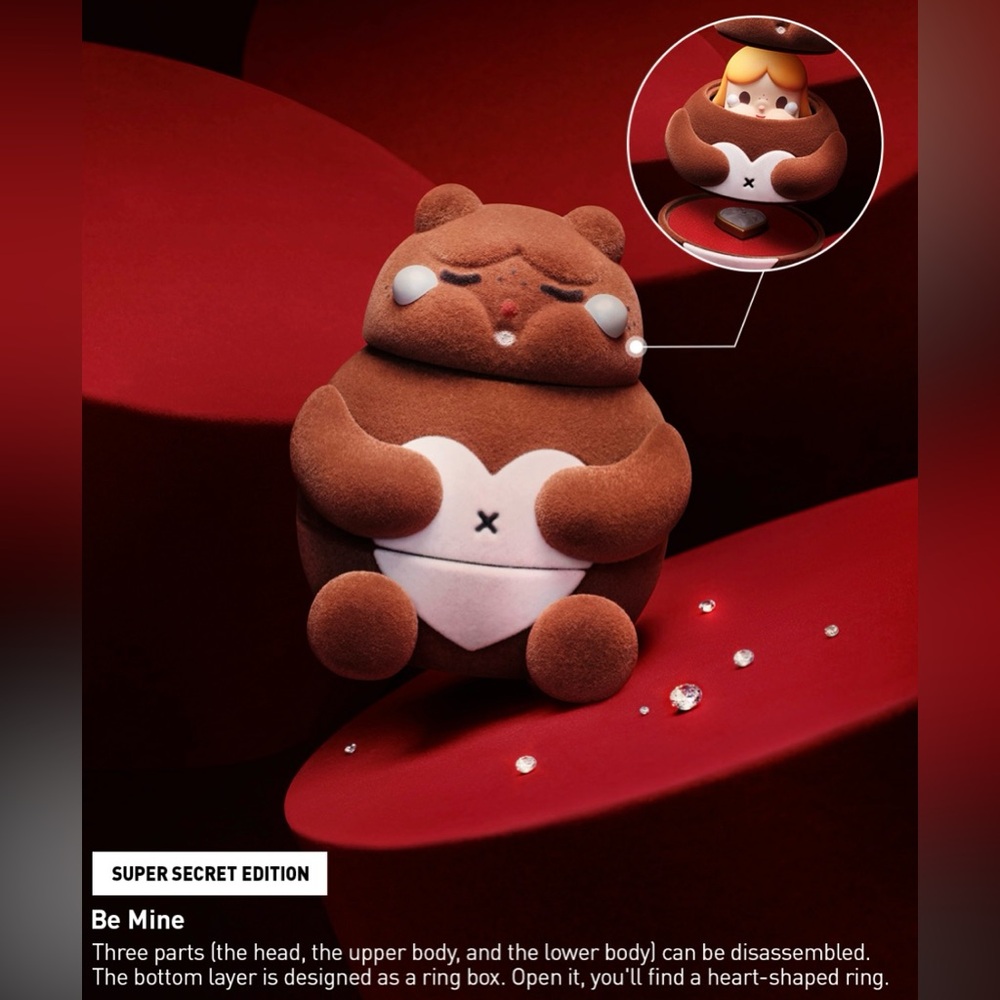 Pop Mart Crybaby Crying For Love Figure - Be Mine (SUPER SECRET)